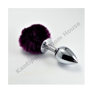 Pompon Metal Plug Small 'Silver' -RO-L024S