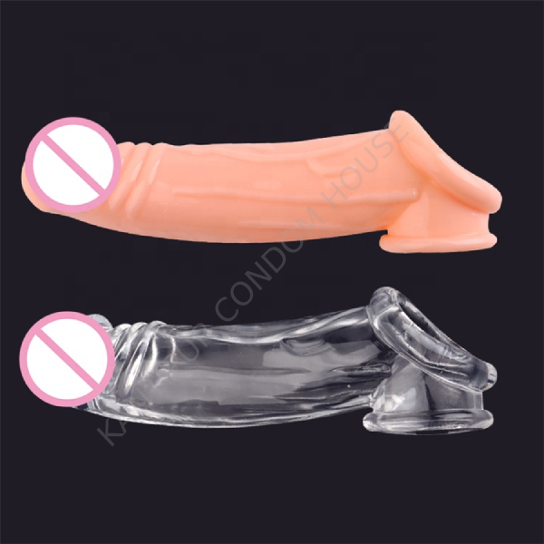 7 Inch Ultimate Ball Holding Penis Extender Sleeve- HWMY002