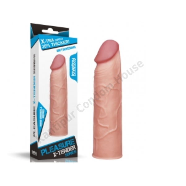 Add 1" Pleasure X Tender Penis Sleeve LV1050