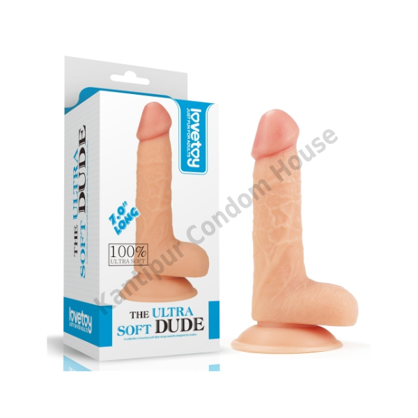 7" The Ultra Soft Dude Dildo -LV1087