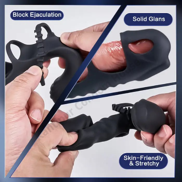 Dual Motor 7 Vibrating Penis Sleeve And Vibrator