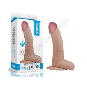8.8" The Ultra Soft Dude Non Vibrating Dildo -LV1085