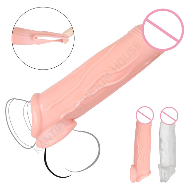 7 Inch Ultimate Ball Holding Penis Extender Sleeve- HWMY002