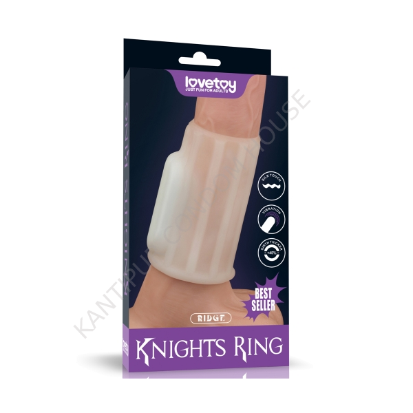 Vibrating Ridge Knights Ring (White) -LV343113