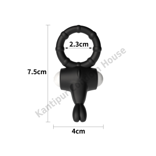 Power Clit Silicone Vibrating Cockring -LV1423