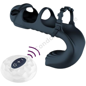 Dual Motor 7 Vibrating Penis Sleeve And Vibrator