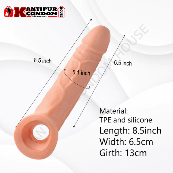 8.5 Inch King Size Jumbo Sleeve.Brown