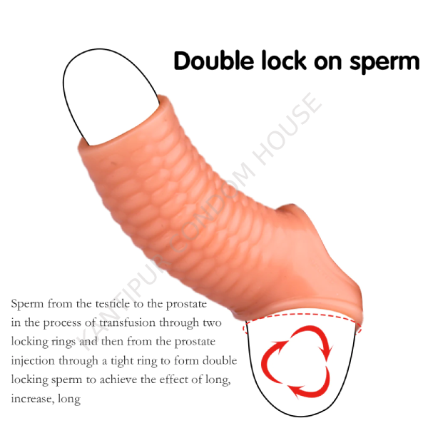 5.5 Inch Corn Glans Penis Extender Half Penis Sleeve- JC6079