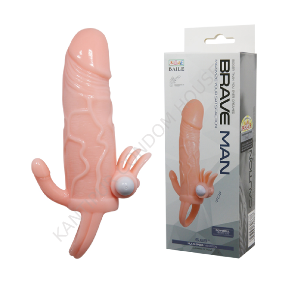6.69" Brave man Vibrating Holding Sleeve(Skin)