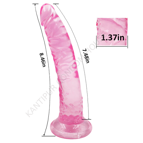 8'' Color Jelly Suction Dildo- MJD44